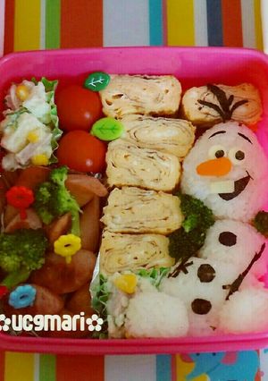 キャラ弁☆オラフ弁当-レシピのメイン写真