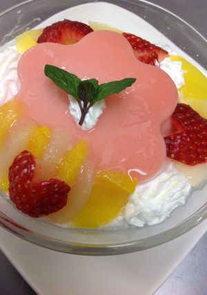 プリンアラモード-レシピのメイン写真