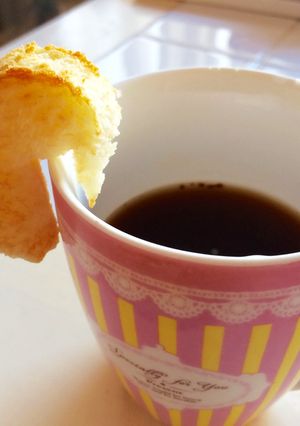*♡コップのふちパン♡*朝食にも-レシピのメイン写真