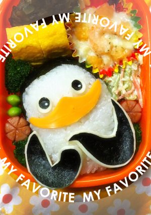 キャラ弁＊おにぎり ペンギンズ♡-レシピのメイン写真
