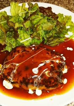 肉汁凄いふわふわ煮込みハンバーグ❗-レシピのメイン写真