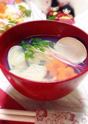 あんにゃのお雛様お吸物♡-レシピのメイン写真