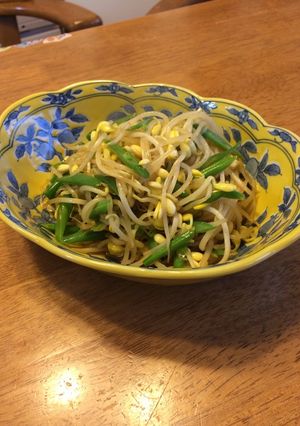 あと一品 豆もやしといんげんの炒め煮-レシピのメイン写真