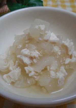離乳食完了期　鶏のささみとかぶの煮物-レシピのメイン写真