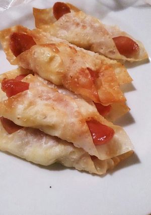 餃子の皮で ウインナーとポテトの揚焼き-レシピのメイン写真
