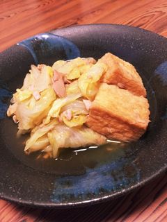 簡単!白菜とツナとあげの煮物-レシピのメイン写真