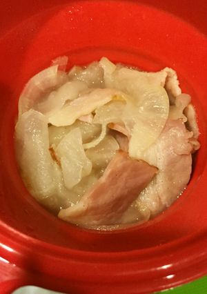 レンジで簡単！大根とベーコンの重ね蒸し-レシピのメイン写真