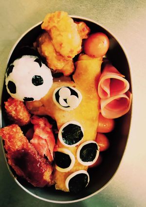 キャラ弁 きりん パンダ-レシピのメイン写真