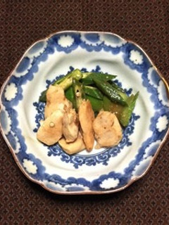 ささみとオクラの梅わさび煮-レシピのメイン写真
