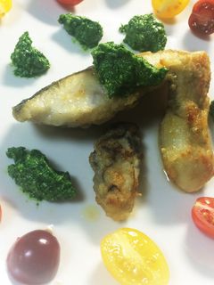 鰆と牡蠣のムニエル ほうれん草ソース-レシピのメイン写真