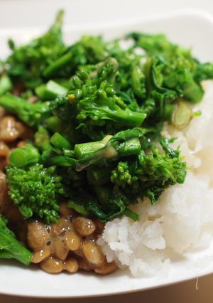 納豆の菜の花添え-レシピのメイン写真