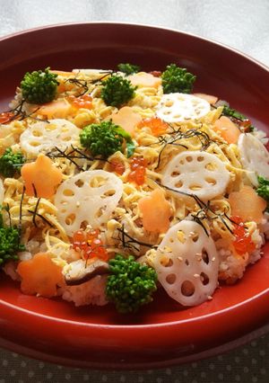 ひなまつりのちらし寿司【柏市学校給食】-レシピのメイン写真