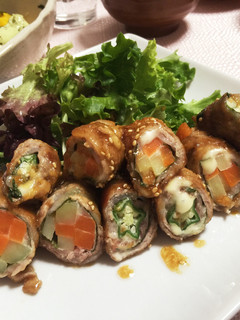 チーズがトロ〜り★野菜の豚肉チーズロール-レシピのメイン写真