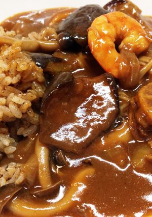 茄子とキノコの本格シーフードカレー-レシピのメイン写真
