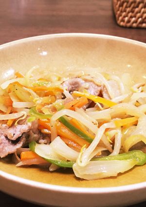 にんにくチューブで豚肉野菜炒め-レシピのメイン写真