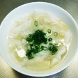 蓮根ワンタン&鳥団子スープ☆1つで2品
