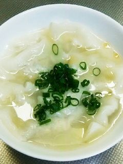 蓮根ワンタン&鳥団子スープ☆1つで2品-レシピのメイン写真