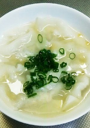 蓮根ワンタン&鳥団子スープ☆1つで2品-レシピのメイン写真