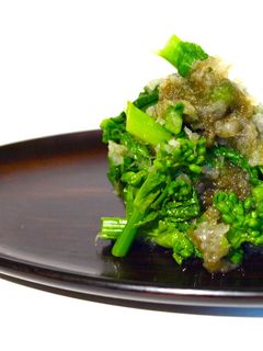 昆布でとろり♡菜の花のおろし和え-レシピのメイン写真