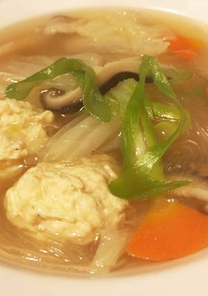 肉団子スープ 春雨入り！-レシピのメイン写真