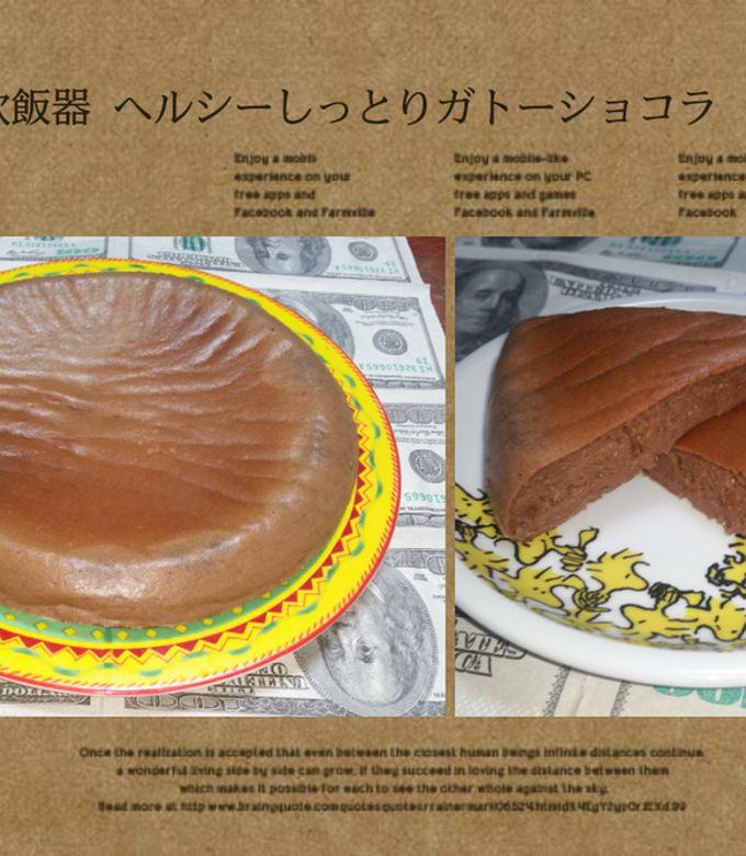 炊飯器 ヘルシー しっとりガトーショコラ-レシピのメイン写真