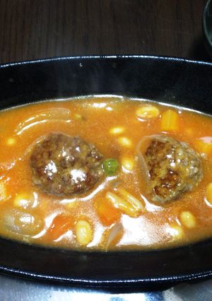 肉団子とたっぷりお豆のトマト煮-レシピのメイン写真
