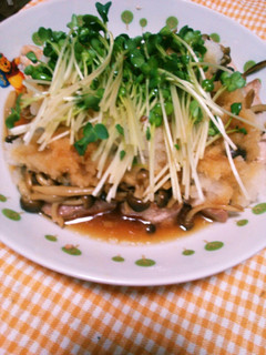 豚肉のさっぱりおろしのせ♪-レシピのメイン写真