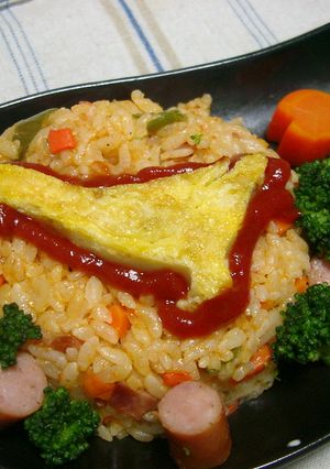 クッキー型でかわい～♪トリさんオムライス-レシピのメイン写真