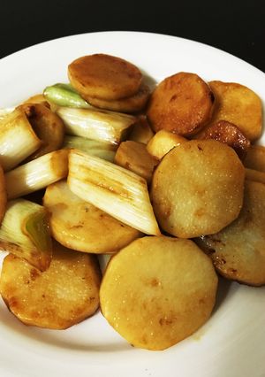 サクホク♡大和芋と長ネギバター醤油炒め-レシピのメイン写真