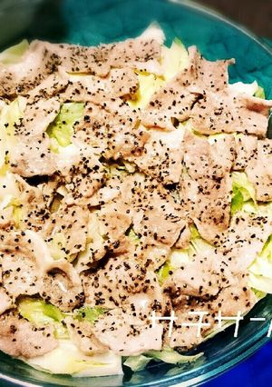 超カンタン☆豚肉とキャベツのレンチン蒸し-レシピのメイン写真
