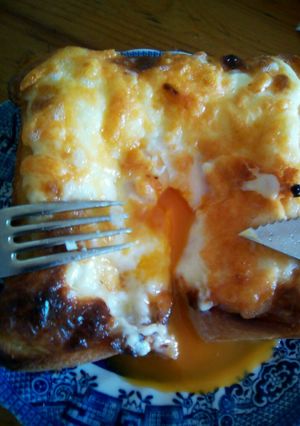 ナイフとフォークで食べるトースト-レシピのメイン写真