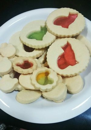 材料4つ♪ステンドグラスクッキー-レシピのメイン写真