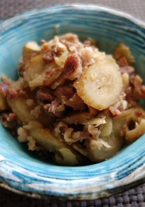 圧力鍋で牛肉とごぼうの時雨煮-レシピのメイン写真