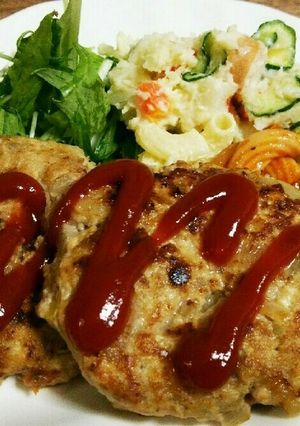 *手間なし簡単!やわらか豆腐ハンバーグ*-レシピのメイン写真