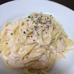 รูปของ 牛乳で☆明太子クリームパスタ