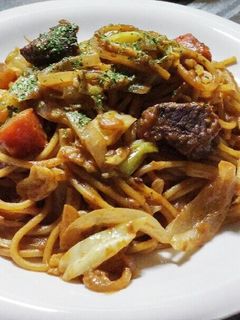 カレーをリメイク パスタ ボロネーゼ風-レシピのメイン写真