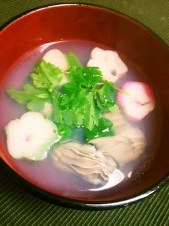 ひな祭り♪白だしDE簡単牡蠣のお吸い物♪-レシピのメイン写真
