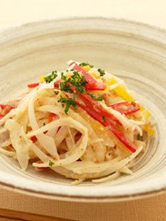 新玉ねぎと彩り野菜のごまみそサラダ-レシピのメイン写真