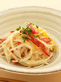 新玉ねぎと彩り野菜のごまみそサラダ-レシピのメイン写真