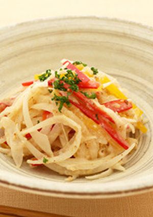新玉ねぎと彩り野菜のごまみそサラダ-レシピのメイン写真