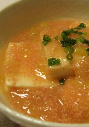 お豆腐の明太子あんかけ-レシピのメイン写真