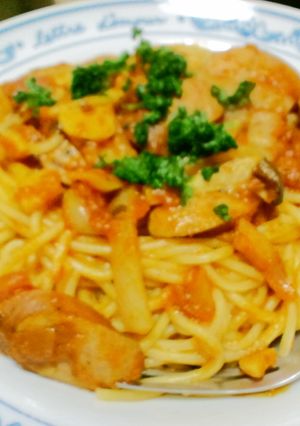トマトソースのパスタ♪-レシピのメイン写真