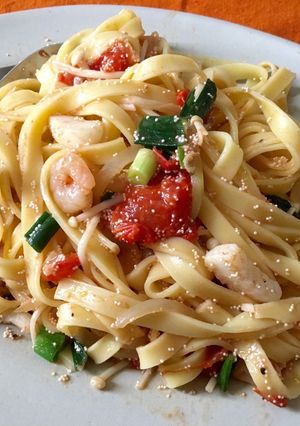 昆布茶が決め手!残り物で絶品♪和風パスタ-レシピのメイン写真
