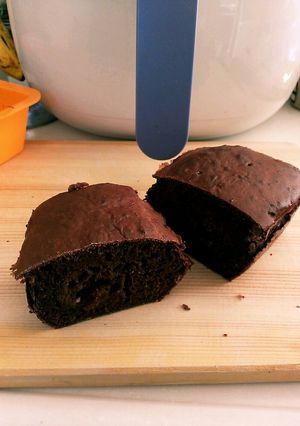 ノンオイルフライヤー☆お豆腐チョコケーキ-レシピのメイン写真