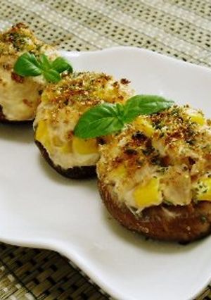 しいたけのクリームチーズ焼き。-レシピのメイン写真
