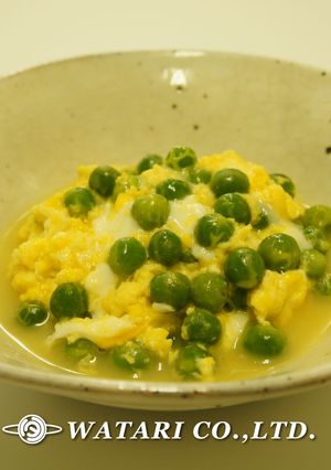 旬・春の訪れ◇うすいまめの卵とじ-レシピのメイン写真