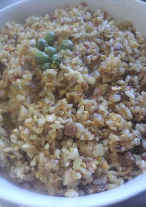 我が家の納豆炒飯-レシピのメイン写真