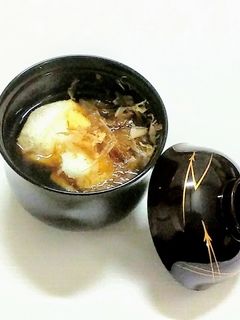 揚げ餅のお吸い物-レシピのメイン写真