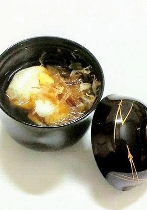 揚げ餅のお吸い物-レシピのメイン写真