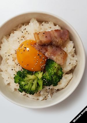 カルボナーラ風たまごかけごはん-レシピのメイン写真